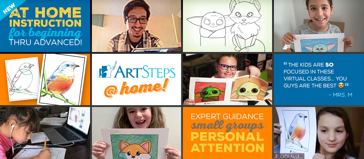 At home online art program